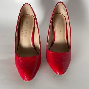 Kelly & Katie red pumps